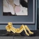 thumbnail image 5 of Gold Decor Reading Statue Home Decorations Gold Accent Home Decor for Living Room Resin Abstract Rea, 5 of 5