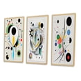 thumbnail image 3 of Designart "Ethereal Séance V" Modern Geometric Framed Wall Art Set Of 3 - White Abstract Frame Canvas Set For Living Room Decor, 3 of 6
