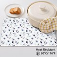 thumbnail image 5 of Placemat, Pioneer Flower Floral Print Pattern Place Mats Table Mat Set Of 2, PVC Washable Placemats for Party Kitchen Dining Decoration, 18x12 Inch, Fade Resistant, 5 of 6