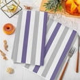 thumbnail image 3 of Dish Towels, Striped Absorbent Kitchen Towels 1 PC, Purple Gray Microfiber Hand Towels Dish Cloths Tea Towels for Home&nbsp; Bathroom,18X28-Inch,, 3 of 6