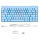 thumbnail image 1 of Teclado mecánico azul Teclado de tres modos de 82 teclas con RGB Compatible con Windows para IOS para Android, 1 of 8