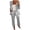 Gray, variant on Women's Suits 2 Piece Set Business Blazer Jackets and Elastic Waist Straight Leg Dress Pantsuits Formal Work Office Outfits Rose Gold XL