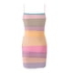thumbnail image 5 of Moda para mujer sin mangas gradiente flores impresas con bolsillo en la cintura vestido de verano con cuello en V Mini vestido de tirantes Pompotops ghjkhdj8531, 5 of 5