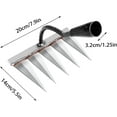 thumbnail image 2 of Hongchun 13.5*20*28cm Garden Rake - Rake Lawn Rake For Garden, Tine Rake For Weeding/Loosening/Seeding 5 Tooth Steel, 2 of 3