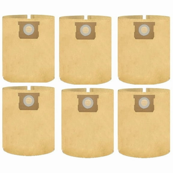 6 Pack DXVA19-4102 Store Vacuum Cleaner Bag Replacement Filter Bags for DEWALT 12-16 Gallon Wet/Dry Vacuum Cleaner DXV12P DXV14P DXV16P DXV16PA DXV16S