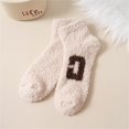 thumbnail image 2 of iOPQO Ankle Socks for Women, Plush Socks, Soft Socks, Low Cut Socks Women, Fluzzy Socks, Khaki One Size, 2 of 3