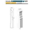 thumbnail image 3 of RMB 625 11/16 in.D x 6 1/4 in. W x 96 in. L Primed Finger-Joined Pine Baseboard Molding 10-pcs 80 Ft Total, 3 of 4