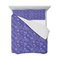 thumbnail image 7 of Purple Floral Queen Size Down Alternative Comforter, Lightweight Comforter Quilt Bedding Set with Pillow Shams Spring Abstract Art Flower Botanical All Seasons Bed Comforter Duvet Insert 90"x96", 7 of 7