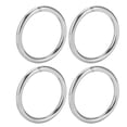 thumbnail image 3 of 10 anillos redondos soldados de acero inoxidable multifuncionales para aparejos de cinturón de camping de 4 x 40 mm, 3 of 14