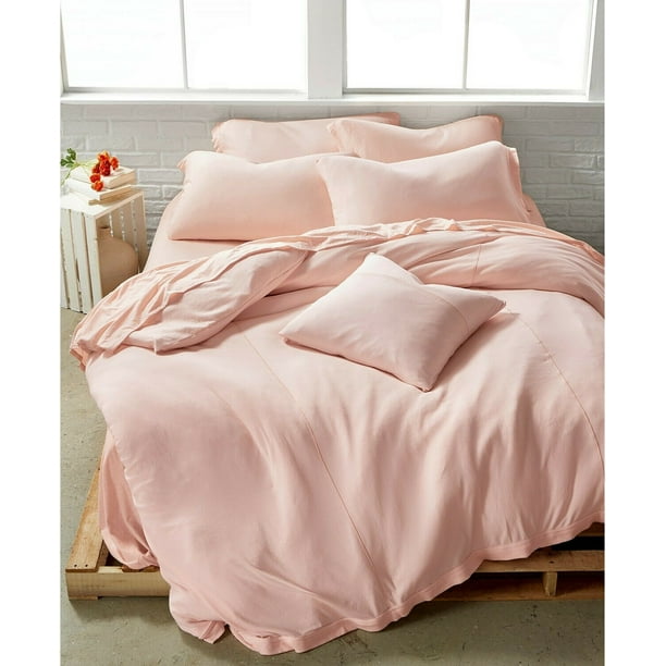Calvin Klein Modern Cotton Modal Julian Ribbed Knit Duvet Cover - KING - Pink Calvin Klein Modern Cotton Modal Julian Ribbed Knit Duvet Cover - KING - Pink
