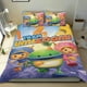 thumbnail image 1 of Equipo Umizoomi Conjunto de sábanas temático, trío de piezas, cómodo y amigable con la piel, diseño único, regalo de decoración para el hogar para familiares, amigos y fans,135cm *200cm, 1 of 6