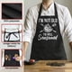 thumbnail image 2 of Delantal SANDJEST divertido para cocinar barbacoas con bolsillos para hombre, 2 of 8