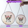 thumbnail image 5 of Happy Mother's Day Boston Terrier with Flower Crown and Greeting Card Stained Glass Suncatcher Gentleman Dog Lover Gifts Window Hanging Sign Decor - 13004, 5 of 5