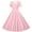 Pink, variant on Vornjynx Kids Girls Dresses Button-Up Collar Short Sleeve A-Line Flare Party Princess Dress Pink Size 8