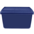thumbnail image 4 of Hefty HI-RISE 18 Gallon Large Latching Storage Bin, Plastic Storage Container with HI-RISE Lid, Blue, 4 of 12