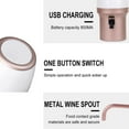 thumbnail image 6 of VBXOAE White Electric Wine Aerator Pourer Electric Wine Dispenser Wine Airarator Wine Pump Wine Dispenser Wine Pourer Rechargeable with USB Cable Wine Gif White, 6 of 7