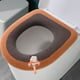 thumbnail image 3 of Cojín grueso para asiento de inodoro | Funda de poliéster lavable, suave y cálida para todas las estaciones | Diseño de dibujos animados cómodo y transpirable | Accesorio de baño ecológico y, 3 of 6