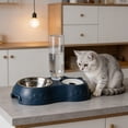 thumbnail image 5 of Eoozwa Stainless Steel Pet Bowl Automatic Water Dispenser 2 In 1 Food and Water Gravity Feeder for Small Medium Dog Cat Easy Clean Non Skid, 5 of 6