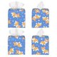 thumbnail image 2 of Fotbe Kawaii Corgi Porta Pañuelos Decorativo de Cuero, Caja Cuadrada Moderna para Pañuelos Faciales, Organizador y Dispensador 5x5x5'', 2 of 7