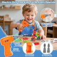 thumbnail image 2 of Juego de herramientas TONZE Kids con taladro, 44 piezas, delantal y caja, de 3 a 5 años, 2 of 8
