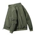 thumbnail image 2 of Kureaily Men's Jacket Lightweight Casual Spring Fall Windbreaker Zip Up Coat With Pocket, 2 of 9