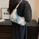 thumbnail image 3 of Bolso de hombro para mujer Bolso de moda para las axilas Bolso de mano informal plisado (Plata) Sywqhk Para Estrenar, 3 of 5