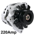 thumbnail image 3 of New 12V 220AMP Alternator Fits Pontiac Firebird GMC Chevrolet Cadillac Brougham Buick Roadmaster Commercial Chassis C K1500 3500 5.0L 1990 1991 1992 By Part Numbers 10463181 10479906 10463212 10463148, 3 of 3