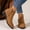 Brown, variant on POROPL Ankle Boots for Women Winter Low Heel Chunky Suede Leather Shoes,Boots for Saving Size 4.5