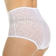 thumbnail image 4 of Women's Teri 308 Basic Lace Full Cut Brief Panties - 3 Pack (White 11-13), 4 of 4