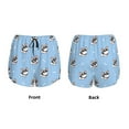 Adobk French Bulldog2 Print Women's Workout Shorts for Athletic Gym