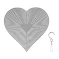thumbnail image 1 of Fomlatr1 WindchimesMetal360° RotatingBalconySilver, 1 of 4