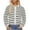 Beige, variant on Fall Cropped Striped Cardigan Sweaters for Women Lounge Lightweight Crew Neck Long Sleeve Knit Sweater with Pockets Trendy Open Front Button Down Jacket