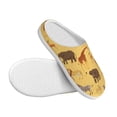thumbnail image 3 of KLL Cute Animals Pattern Adult Unisex Cozy Slippers,Fuzzy Slip-on Slippers TPR Sole Slippers Comfort Plush Home Footwear for Indoor & Outdoor-37/38, 3 of 7