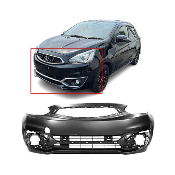 DCP Front Bumper Cover For 2017-2020 Mitsubishi Mirage Primed 6400G519 MI1000345
