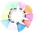 thumbnail image 1 of OULII 20pcs Plastic Badminton Shuttlecocks Assorted Color for Amateurs Sports, 1 of 8