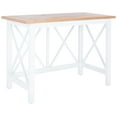 thumbnail image 4 of SAFAVIEH Freyr Contemporary Wood Writing Desk, Brown/White, 4 of 11