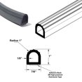 thumbnail image 3 of Water and Weather Resistant Adhesive Back Closed Cell Sponge Rubber Seal, Black; 1" Height, 7/8" Backing - 5 FT, 3 of 4