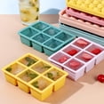 thumbnail image 3 of Mdesiwst Silicone Ice Cube Mold Ice Cube Mold 6/8 Grids Silicone Ice Making Tray Easy Release Large Square Cube Mold for Home Kitchen Ice Cube Tray, 3 of 8