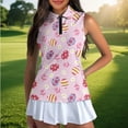 thumbnail image 4 of Uorisanigo Easter Eggs Women's Dry-Fit Golf Shirts with Zipper Size 2XL Floral Casual Sleeveless Hiking Running Workout Tops for Women Outing Wear, 4 of 7