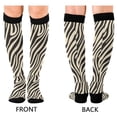thumbnail image 4 of FORMRS Womens Knee High Socks Casual Long Thick Travel Daily Wear, 1 Pair, Black Lines, 4 of 6