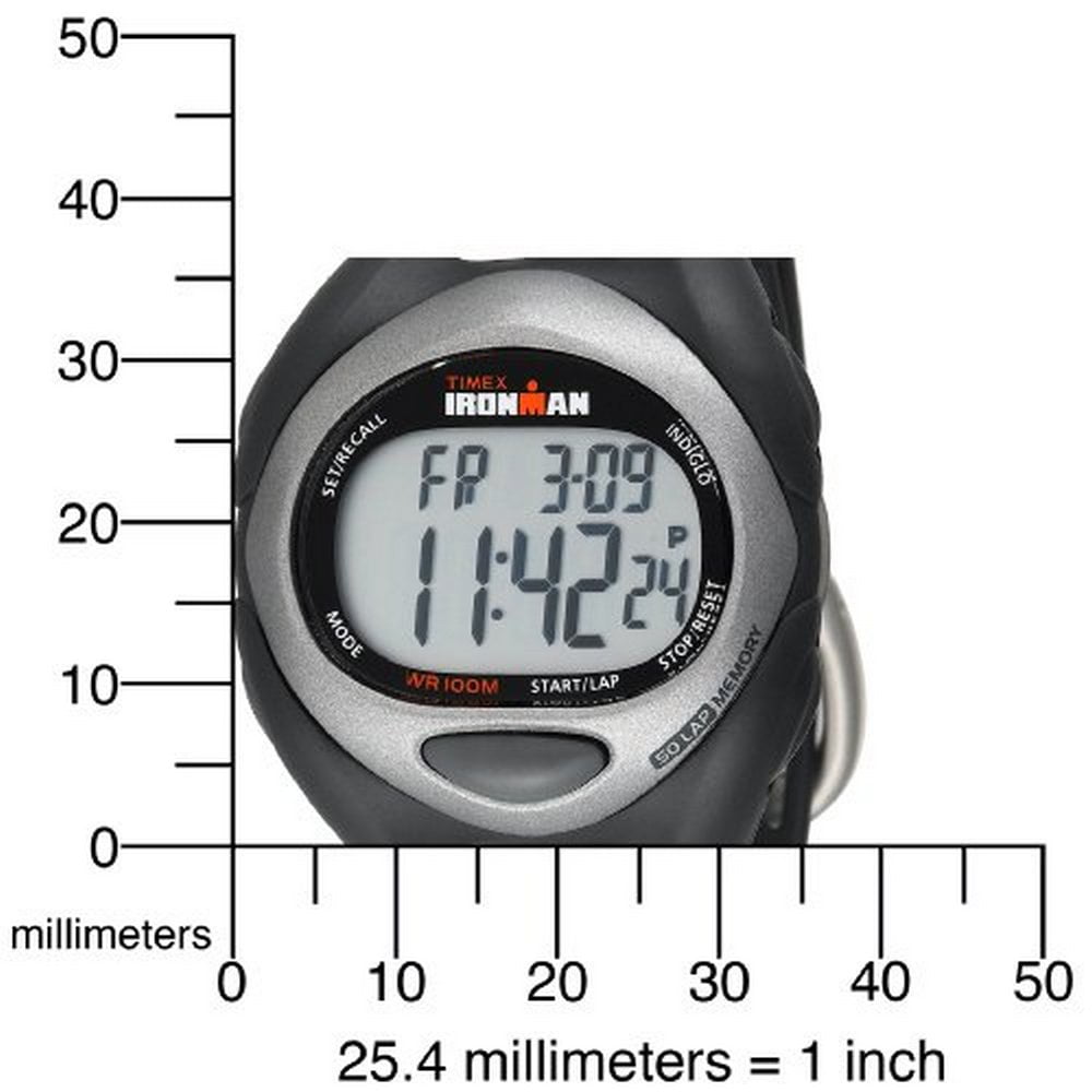 Timex Ironman 50 Lap Resin Watch, Alarms, Indiglo,100 Meter, 40 OFF