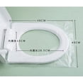 thumbnail image 4 of 50 Pack Toilet Seat Covers Disposable Portable Toilet Seat Mats Non-Woven Toilet Seat Cover for Outing Travel Hotel Hospital Airplane Public Restrooms, 4 of 8