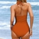 thumbnail image 3 of WILLBEST Traje de Baño Mujer Manga Larga Traje de Baño de Playa de Color Sólido Primavera/Verano Para Mujer, 3 of 7