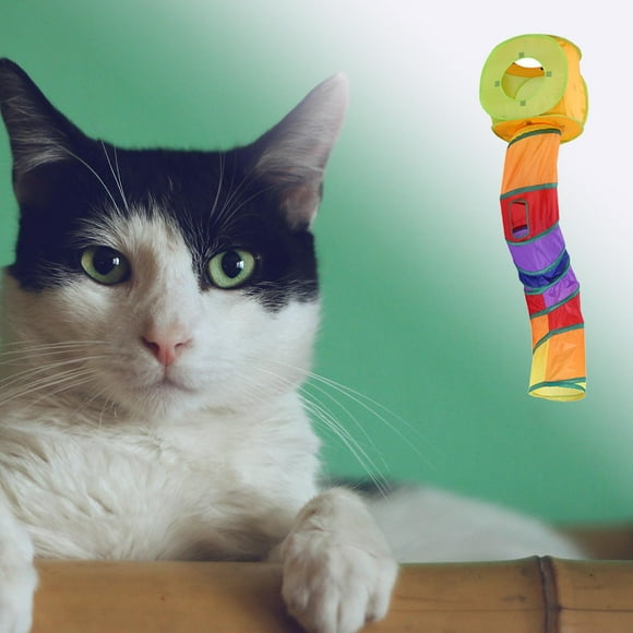 Casa de Jaula Interactiva para Gatos Yinane Juguete de Tubo con Ventana