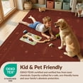thumbnail image 4 of Design&I 8'x10' Washable Area Rug Rich Terracotta Geometric Elegance Intricate Symbols and Borders Design for Dining Room, Large Office, Lounge, Snag-Free, 4 of 7
