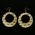 thumbnail image 2 of Mi Amore Bow Tie Dangle-Earrings Gold-Tone/Black, 2 of 5