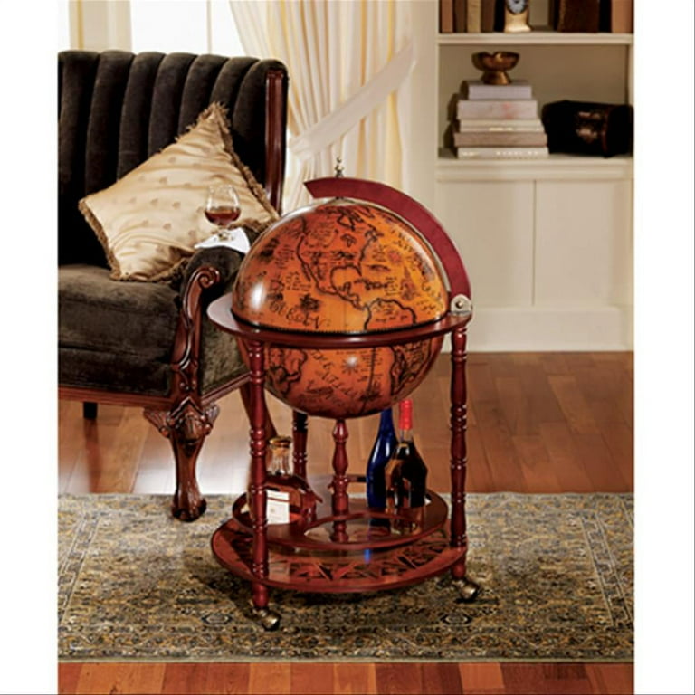 Vintage Wood Wine Table Stand: Design Toscano 16th-Century Italian