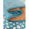 thumbnail image 5 of Unique Loom Outdoor Modern Collection Area Rug - Seaglass (5' 3" x 8' Rectangle Blue and Ivory/Navy Blue), 5 of 8