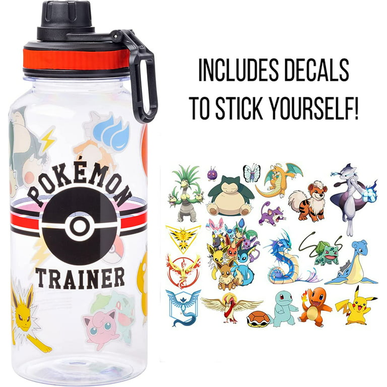 Pokemon Trainer Icons Twist Spout Plastic Water Bottle with