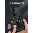 thumbnail image 4 of for Samsung Galaxy Z Fold5 Case with Slide Camera Cover for Men, Military Grade Drop Protective Phone Cover Case with Ring Kickstand for Samsung Galaxy Z Fold 5 SJ Black, 4 of 9